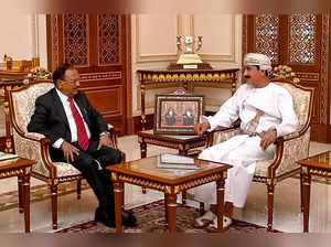 Muscat: National Security Advisor (NSA) Ajit Doval and Sultan of Oman Haitham bi...