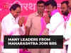 Solapur: Many leaders from Maharashtra join BRS in presence of Telangana CM KCR