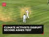Ashes Test disrupted: Climate change protesters barge into ground; match briefly halted