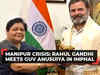 Manipur crisis: Rahul Gandhi meets Governor Anusuiya Uikey in Imphal