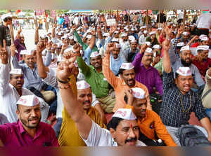 Mumbai: Thousands of Mumbai Municipal employees protest for old pension scheme, ...