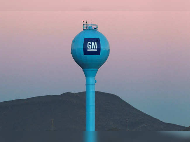 FILE PHOTO: The GM logo is seen at the General Motors Assembly Plant in Ramos Arispe