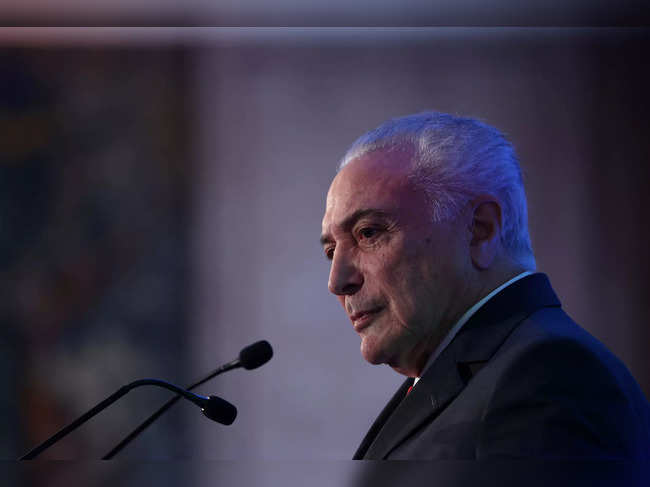FILE PHOTO: Brazil's business leaders, politicians attend conference in Lisbon
