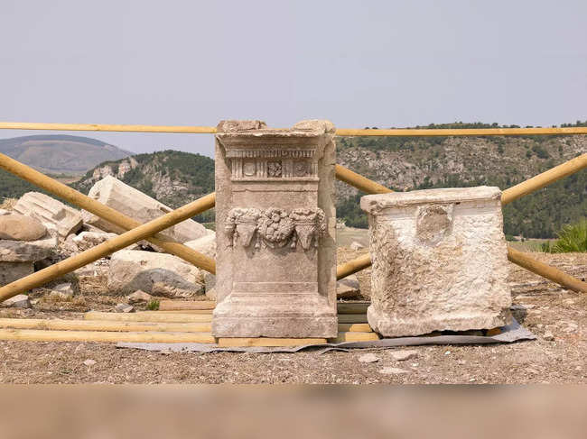 Ancient Greek altar unearthed at Sicily's archaeological site of Segesta