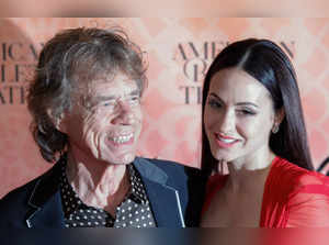 English singer Mick Jagger and his fiancée Melanie Hamrick