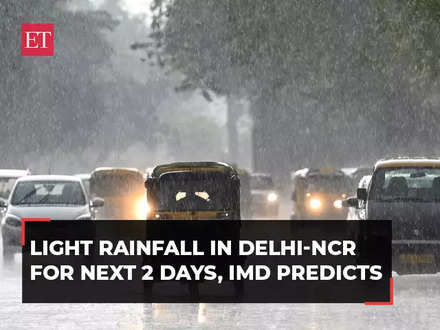 Light rainfall expected over next two days in Delhi NCR IMD