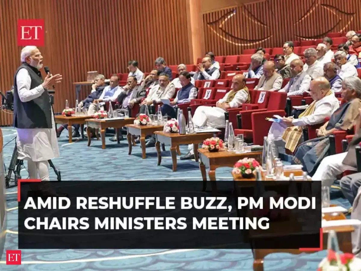 pm modi: Amid Cabinet reshuffle buzz, PM Modi chairs ministers meeting ...