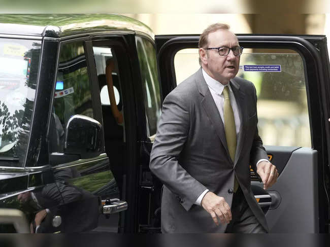Actor Kevin Spacey arrives at Southwark Crown Court in London. Spacey is going o...