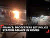 France: Protesters set police station ablaze in Rouen