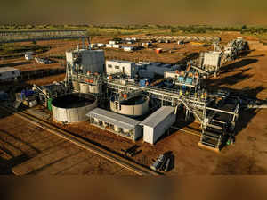 A general view of the Molo mine owned by NextSource Materials, in southern Madagascar