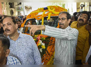 Mumbai: Shiv Sena (UBT) chief Uddhav Thackeray during a ceremony for the launch ...