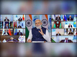 Prime Minister Narendra Modi addresses at SCO