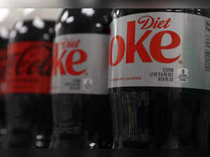 Diet Coke is seen on display at a store in New York City,