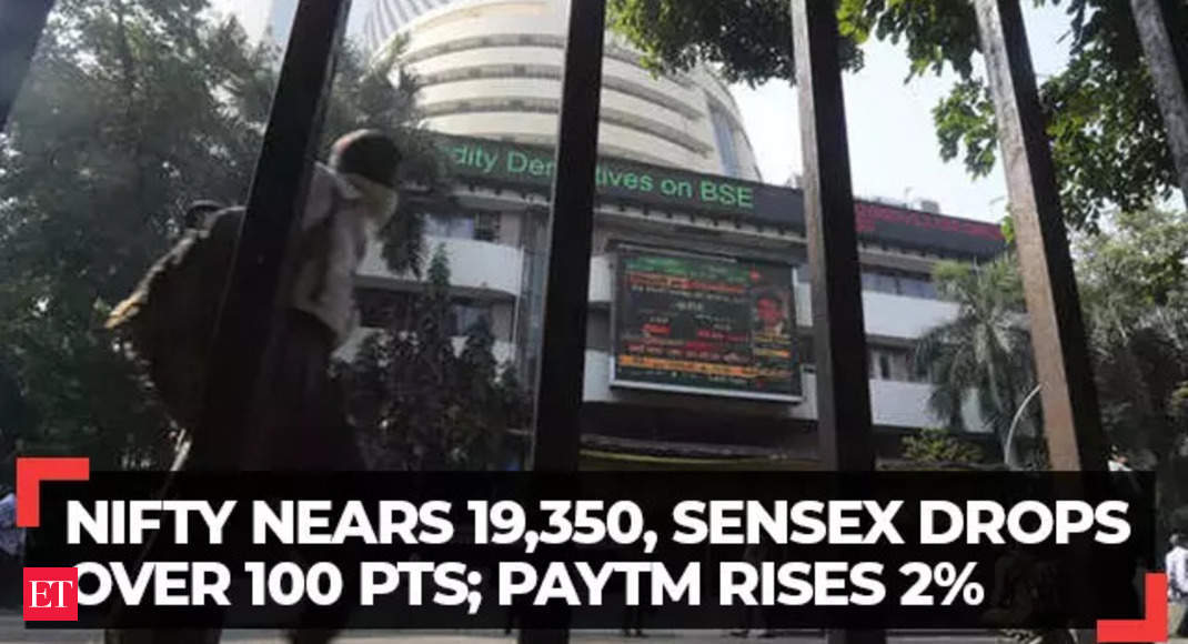 Sensex Loses Over Points Nifty Nears Paytm Rises The Economic Times Video ET Tv