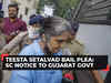 Teesta Setalvad bail plea: SC notice to Gujarat govt, July 15th deadline for response