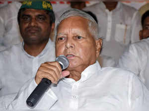Patna, July 05 (ANI): Rashtriya Janata Dal (RJD) Chief Lalu Prasad Yadav address...