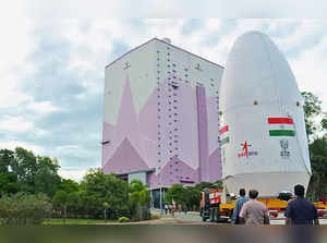 Sriharikota, July 05 (ANI): Encapsulated assembly containing Chandrayaan-3 is ma...