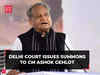 Sanjeevani Scam: Delhi Court issues summon to Rajasthan CM Ashok Gehlot in defamation case