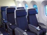 Business class seats on a Boeing 787 Dreamliner 
