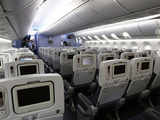 The passenger cabin of Boeing 787 Dreamliner  