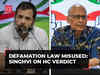 Gujarat HC verdict on defamation case against Rahul Gandhi: Defamation law was misused, says Singhvi