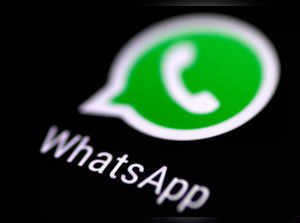 FILE PHOTO: The WhatsApp messaging application is seen on a phone screen
