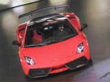 Lamborghini cars displayed at Frankfurt Auto Show