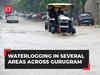 Haryana: Waterlogging, traffic snarls due to heavy rainfall in Gurugram