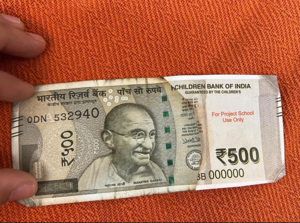 Fake 500 rupee note