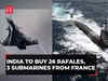 India to buy 26 Rafales, 3 Scorpene submarines from France