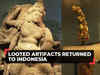 Indonesia hails return of hundreds of cultural artifacts taken during colonial times