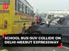 Six killed, two injured in school bus-SUV collision on Delhi-Meerut Expressway