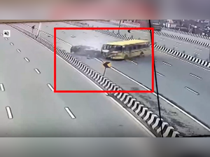 School bus speeding on wrong side of Delhi-Meerut expressway rams SUV, six dead