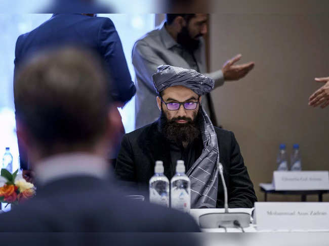 Oslo: Taliban representative Anas Haqqani sits ahead of a meeting, in Oslo, Norw...