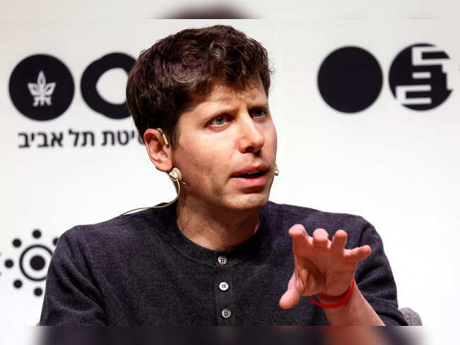 Sam Altman, CEO of Microsoft-backed OpenAI and ChatGPT creator speaks during a talk at Tel Aviv University in Tel Aviv