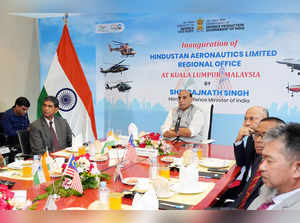Kuala Lumpur, July 11 (ANI): Defence Minister Rajnath Singh at the inauguration ...