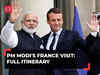 PM Modi's France visit: Here's the full itinerary