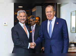 External Affairs Minister S Jaishankar with Russian Foreign Minister Sergey Lavrov