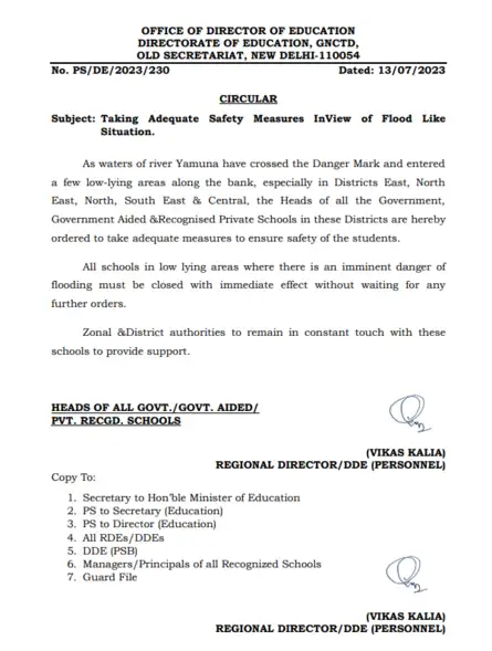 Delhi Flood News: Non-essential govt offices, schools and colleges to ...