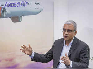 **EDS: TO GO WITH STORY** Mumbai: Akasa Air CEO Vinay Dube at his office, in Mum...