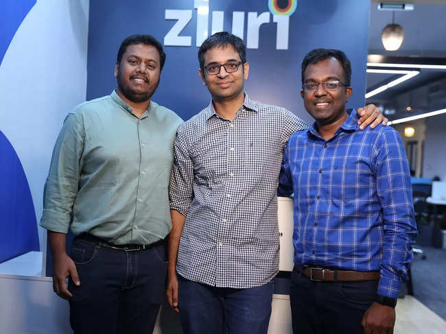 (L-R) Zluri cofounders Chaithanya Yambari, Ritish  Reddy and Sethu Meenakshisundaram