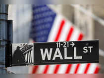 File photo of a street sign for Wall Street