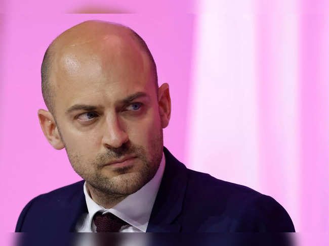 French Junior minister for Digital Transition and Telecommunications Jean-Noel Barrot attends the Vivatech technology startups and innovation fair in Paris, on June 15, 2023. (Photo by Ludovic MARIN / AFP)