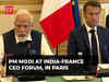 PM Modi and Macron attend India-France CEO Forum in Paris