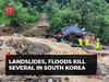 South Korea floods: Landslides, torrential rains kill at least 22 people; thousands evacuate homes