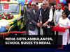 Indian govt gifts 43 ambulances, 50 school buses to Nepal