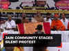 Karnataka monk murder case: Jain community stages silent protest at Delhi's Jantar Mantar