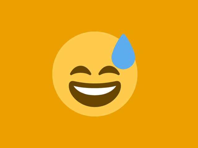 Sweaty head emoji