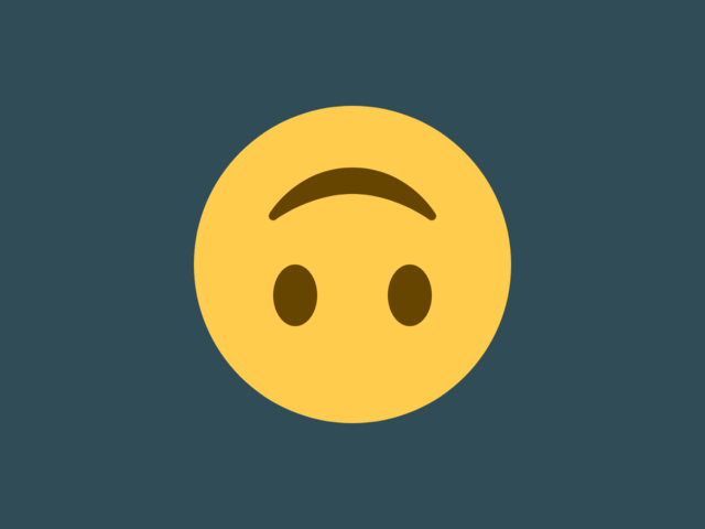 ​Upside face emoji​