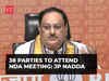 NDA meeting: 38 parties have confirmed their participation, informs BJP chief JP Nadda